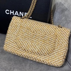 CHANEL クラシックフラップバッグ（ツイード）の画像
