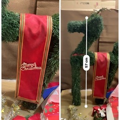 クリスマス飾りセット トナカイ ガーランド クリスマスツリーの画像