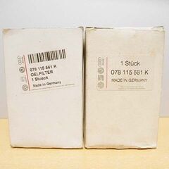 VW Audi 純正 オイルフィルター 078115561K 2コ 未使用保管品 現状渡し フォルクスワーゲン アウディ 078 115 561Kの画像