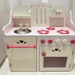 2点まとめ売り　棚　ままごとキッチンの画像