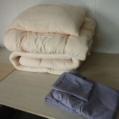 ※取引中/売約済**********未使用/新品　圧縮開放倉庫保管　布団セット シングル 7点セット【高密度固綿 三層敷布団】カバー付き 抗菌 防臭 防カビ 洗える 収納ケース付き ホコリが出にくい 掛布団 敷布団 枕の画像