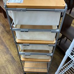 ★リユースのサカイ水戸店★フリーラックらいとブラウンH120×D42×W56クリーニング済みMT6816の画像