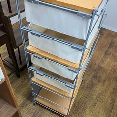 ★リユースのサカイ水戸店★フリーラックらいとブラウンH120×D42×W56クリーニング済みMT6816の画像