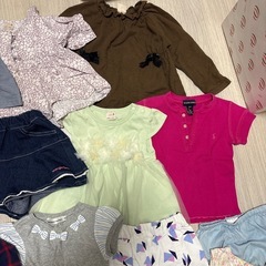 女の子　80 90 ベビー服の画像