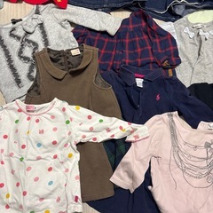 女の子　80 90 ベビー服の画像