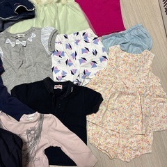 女の子　80 90 ベビー服の画像