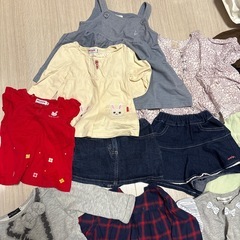 女の子　80 90 ベビー服の画像