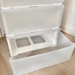 ニトリ 〔幅51〕収納ケース Nフラッテ(クリア)の画像