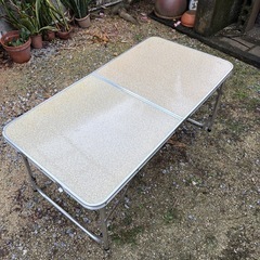 【終了】キャンプ用 折り畳み 組み立て簡単 机 キャンプ デスク テーブル 持ち運び用の画像