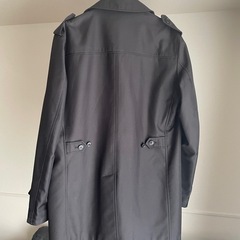 ROCHI ステンカラーコート メンズ M(170cm) ブラック ビジネス通勤の画像
