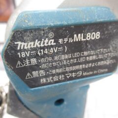 マキタ makita ML808 LEDフラッシュライト 中古品 本体のみ 18/14.4V 【ハンズクラフト宜野湾店】の画像