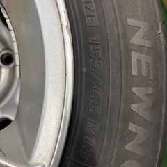 夏タイヤ155/65R13 アルミホイール　4本の画像