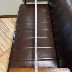 ソファ　フェイクレザーの画像