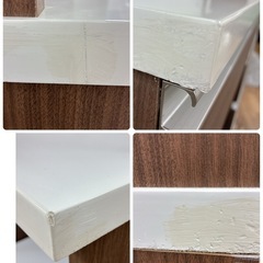 ジモティー限定価格！S763 ⭐ NITORI ニトリ キッチンボード リガーレ160 ソフトクローズ搭載 モイス版付き ライトブラウン 幅160cm USED 綺麗の画像