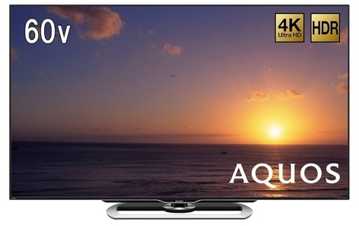 シャープ 60V型 液晶 テレビ AQUOS LC-60US40 4K HDR対応 低反射「N-Blackパネル」