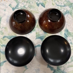 あげます⭐️ 2蓋付きのお椀2個セットの画像