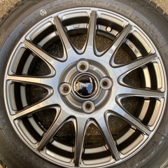 新品未使用スタッドレスタイヤ155/65R14新品ホイール付き　軽自動車用  の画像