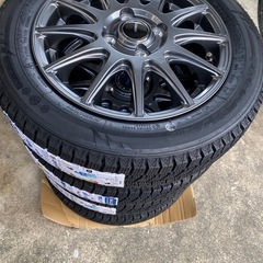 新品未使用スタッドレスタイヤ155/65R14新品ホイール付き　軽自動車用  の画像
