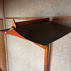 提灯スタンド（門提灯台）屋形焼杉　納涼祭、秋祭り、居酒屋ディスプレイなど。の画像