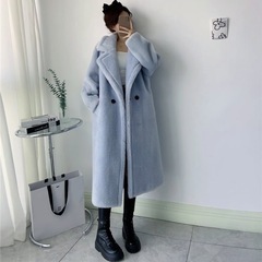 ウールロングファーコート　差し上げますの画像