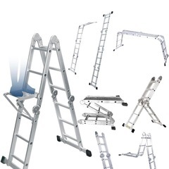 ステップエイトはしご脚立　簡単8変化！
　の画像