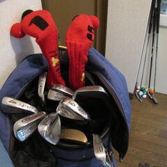 HONMA　LADIES　アイアンゴルフクラブ一式、キャディバック付、ボール付きの画像