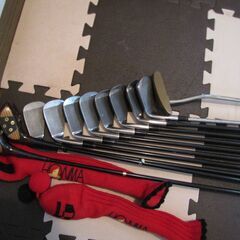 HONMA　LADIES　アイアンゴルフクラブ一式、キャディバック付、ボール付きの画像