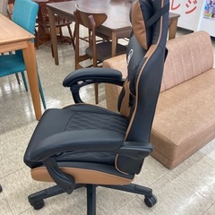 【ジモティー割引で最大15％OFF⭐️】GTPLAYER ゲーミングチェア　ブラウン　の画像