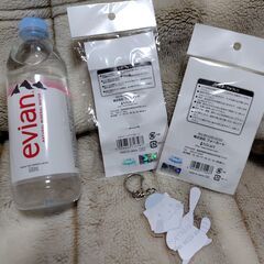 【まだ受付中・送付可能】未使用品 ラスカル 読売ジャイアンツ 缶バッジ＆アクリルキーホルダー 計4点セット 早い者勝ちです✨✨の画像