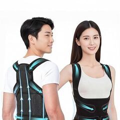 美品✨レディース姿勢サポーター（Mサイズ・黒・Amazon購入）の画像