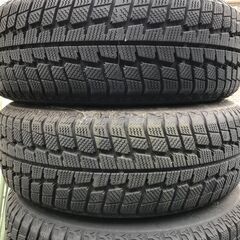 値下げしました。バリ山　185/65R14 スタッドレスタイヤアルミホイール付 4本セットの画像