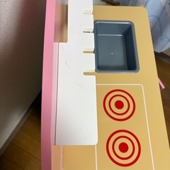 キッズ　キッチン　おままごと　ピンクの画像