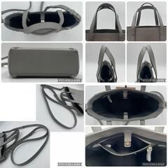 極美品 JIMMY CHOO ジミーチュウ ペガシ スタースタッズ 2way トート ハンドバッグ  ショルダーバッグ クロスボディ 肩掛け 斜め掛け レザー 本革 グレー グレージュ 灰色の画像