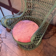 アンティークソファ　ラタンの画像