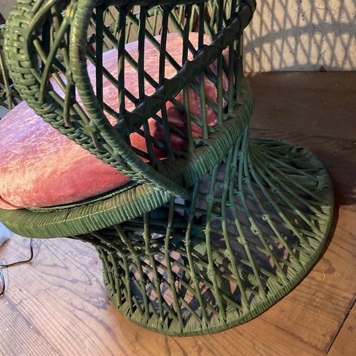 アンティークソファ　ラタン