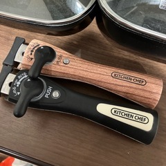 IH ガス可　アイリスオーヤマ　フライパンセット　取手付きの画像