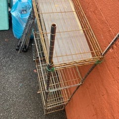 メタルラック①　ワイヤーラック　幅80 高さ180奥行き30の画像