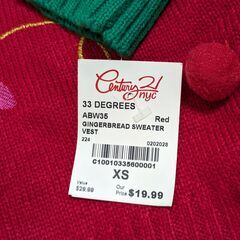 新品 クリスマス セーター レディース XSの画像