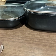 IH ガス可　アイリスオーヤマ　フライパンセット　取手付きの画像
