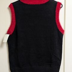 新品 クリスマス ノースリーブ セーター ベスト レディース Lの画像