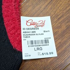 新品 クリスマス ノースリーブ セーター ベスト レディース Lの画像