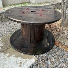 木製ケーブルドラム　木製台の画像