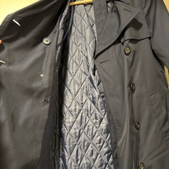 BLACK BY MOUSSY ネイビー トレンチコート　ライナー付きの画像