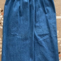 GUデニムタイトスカートの画像