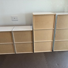 『取り引き中』カラーボックス5個セット（ホワイト）の画像