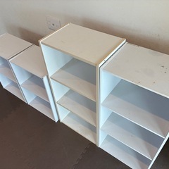 『取り引き中』カラーボックス5個セット（ホワイト）の画像