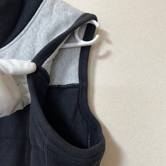 champion チャンピオン スウェットベスト メンズ M 黒 グレーの画像