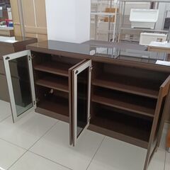 ★リユースのサカイ日立店★HJ8718  サイドボード ダークブラウン H88.5×D43.5×W150 クリーニング済み の画像