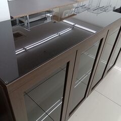 ★リユースのサカイ日立店★HJ8718  サイドボード ダークブラウン H88.5×D43.5×W150 クリーニング済み の画像