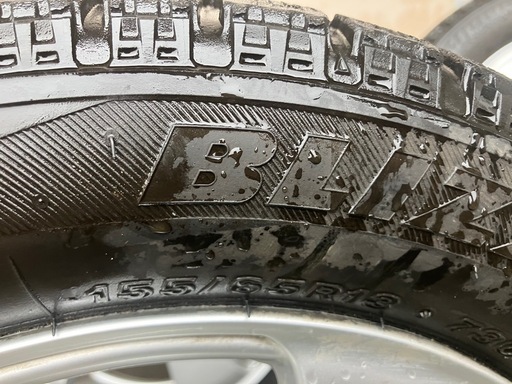 ⓵軽スタッドレスタイヤ　155/65R13